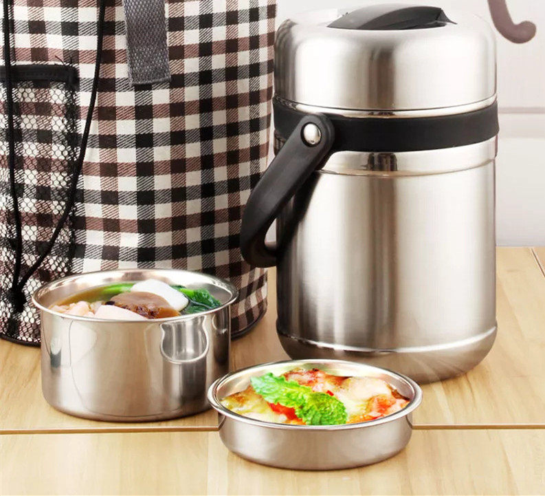Portable stainless steel food container|33-101oz