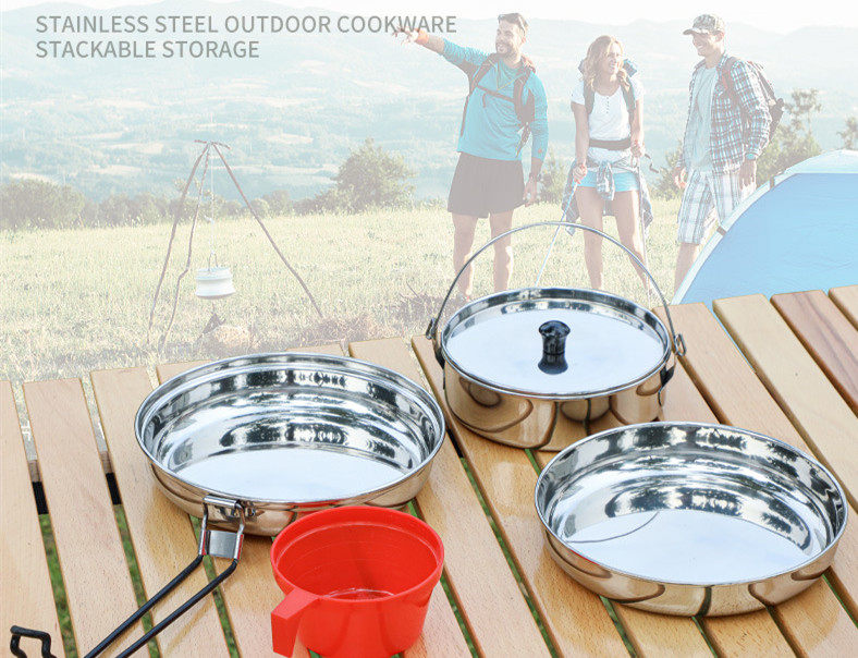 Outdoor camping pot teapot