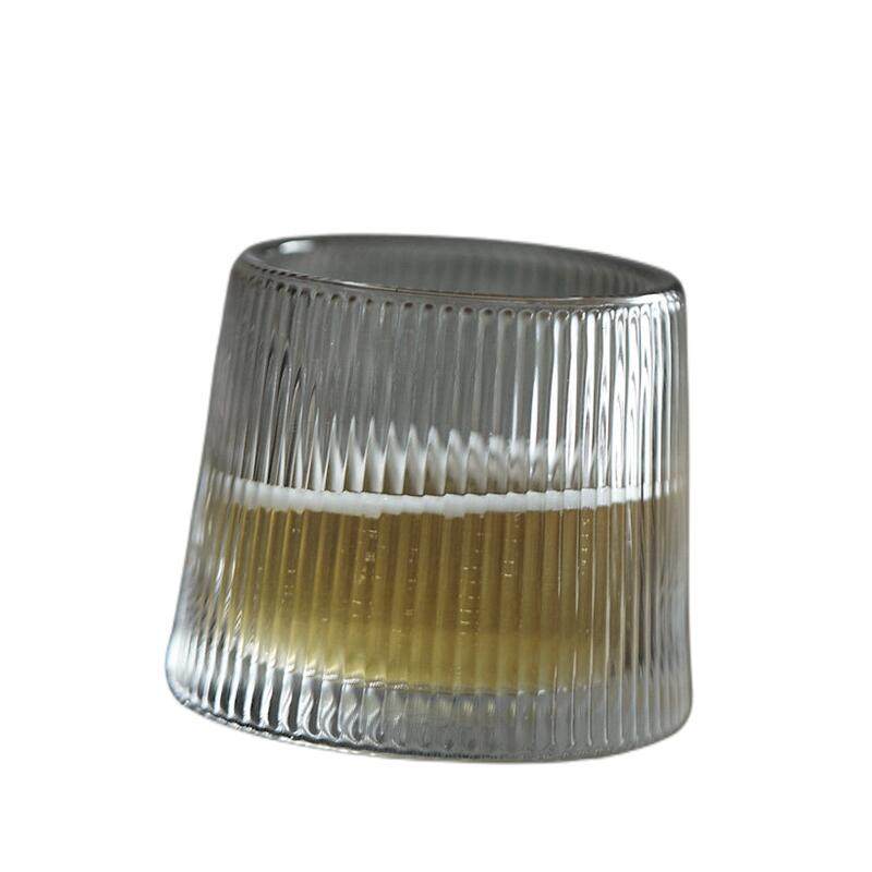Vertical striped glass, foreign wine cup, beer cup|100ml