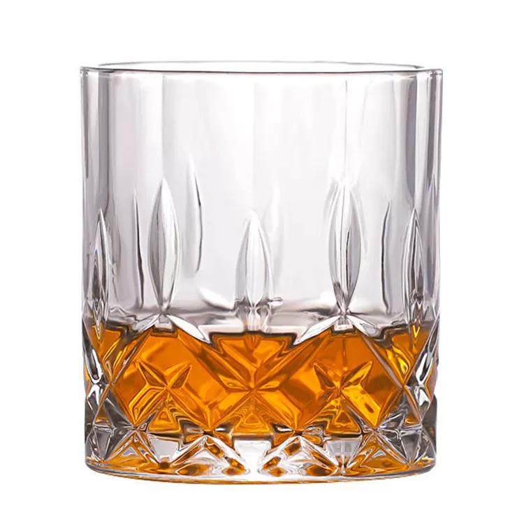 Transparent carved whisky cup drinking cup|315ml