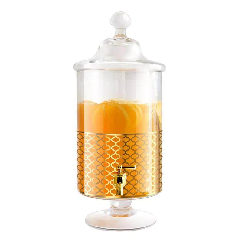 Food grade gold decal design for glass drink cold beverage dispenser with--Grace