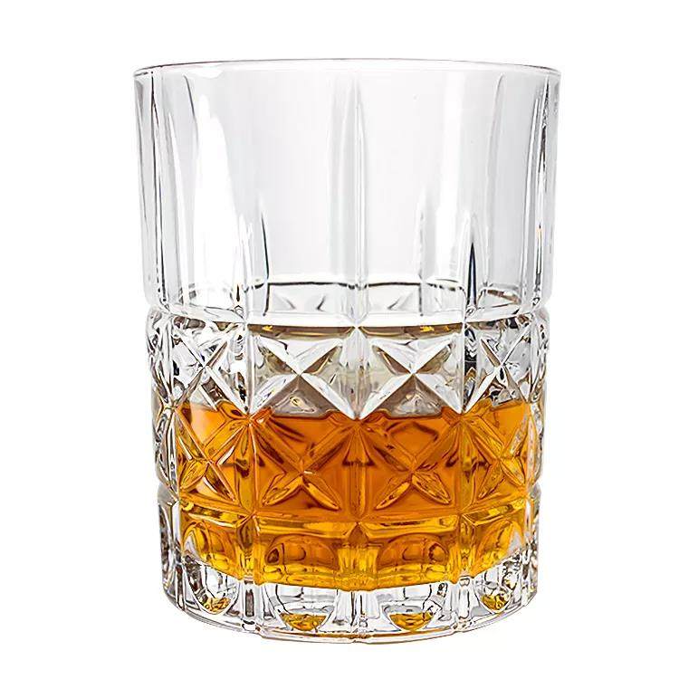 2022 New product creative christmas gifts bar drinkwares modern textured curve custom wedding whiskey glasses|300