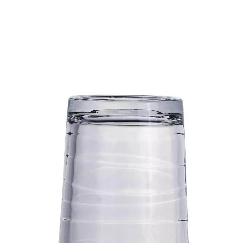 Spiral Design Clear Glass Tumbler Water Glass Cup Drinking Glass|12oz