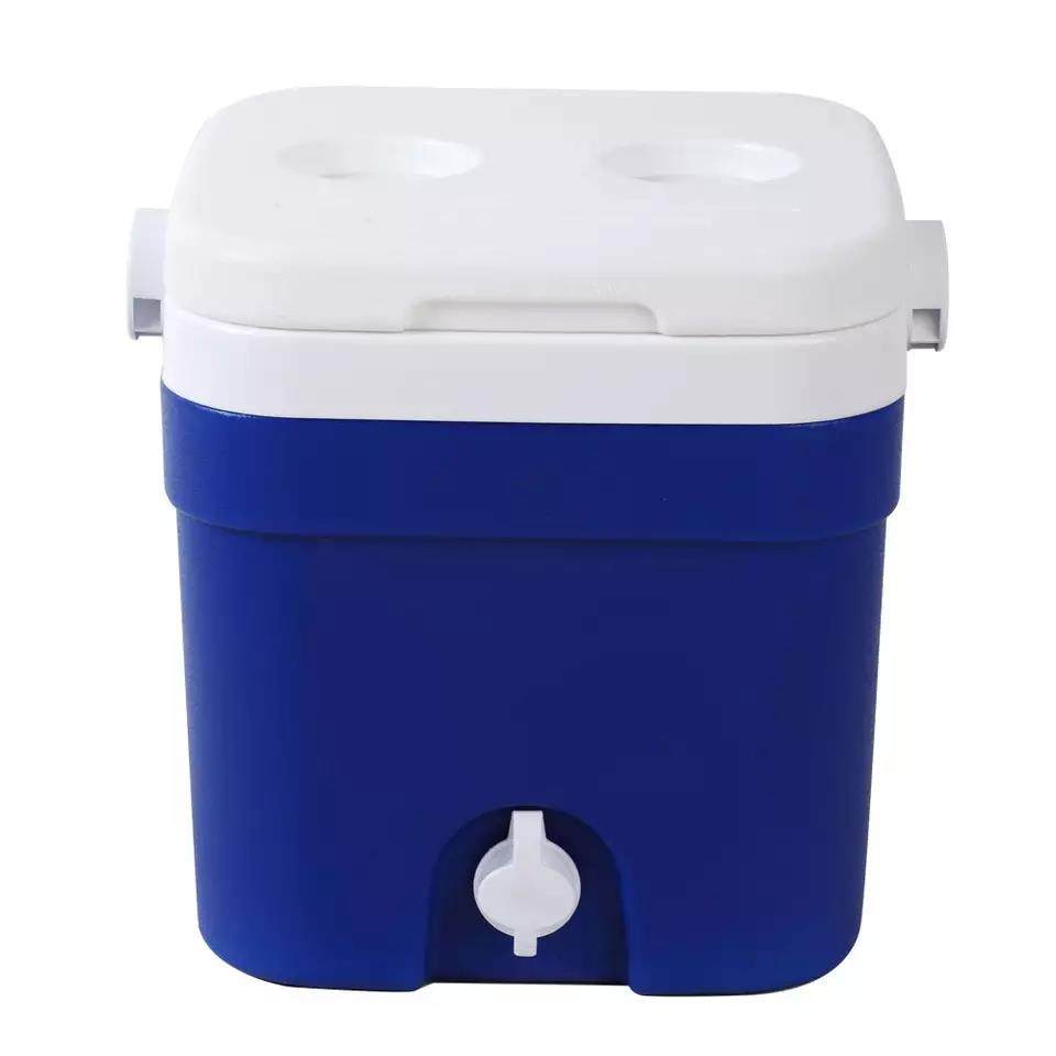 12L Cooler Box with Water Outlet Picnic Eco Friendly Hiking Rotomolded Plastic Ice box With Thermometer Coolers Portable Outdoor