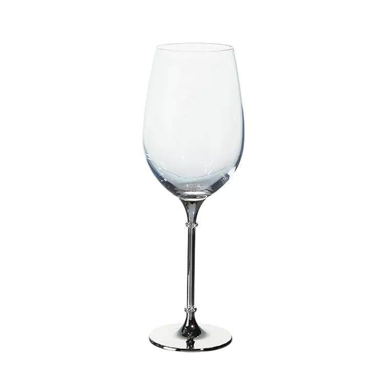 transparent long stem lead free crystal clear wine champagne drink glasses|330ml