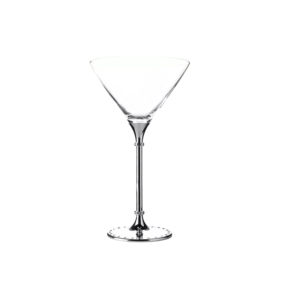 Wholesale Custom Logo Martini Glasses Metal Stem Polish creative Snake Cocktail glasses unique|100ml