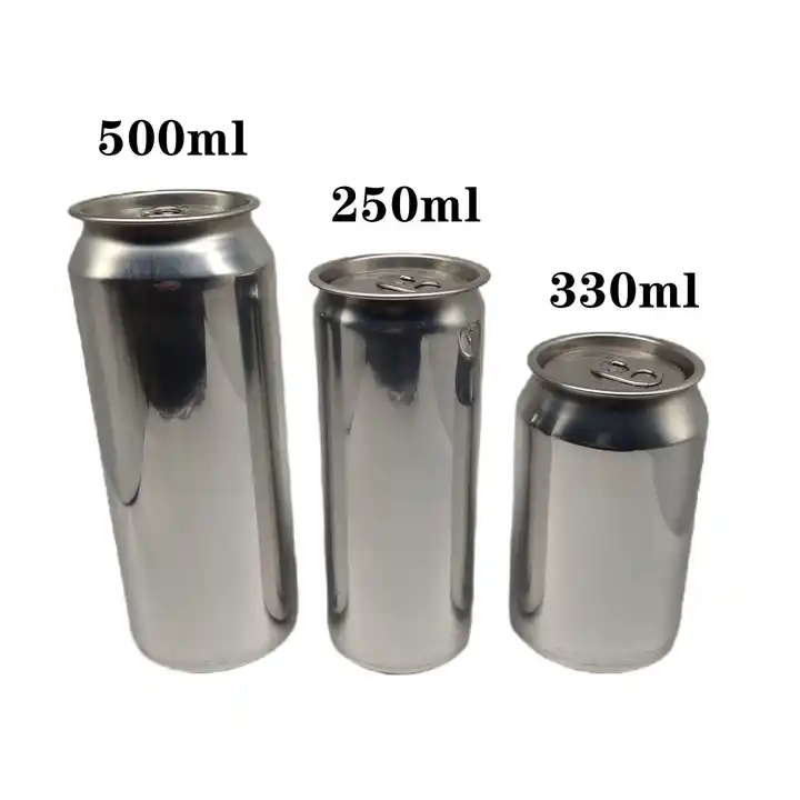 Wholesale Beverage Can Custom Aluminum Beer Can 250ml 330ml 500ml Soda Juiced Tin food jars