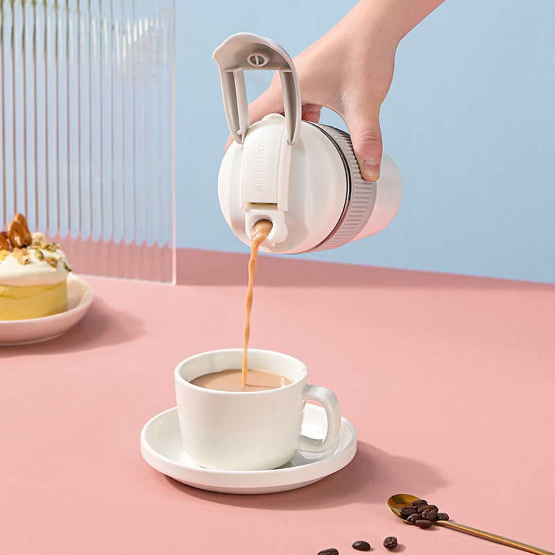 Vacuum Coffee Mug With Straw Double Drinking Mouth Switch  | 12/15oz