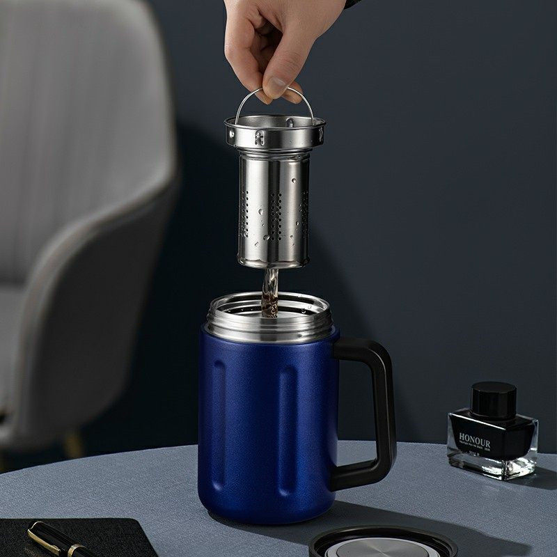 Business Office Tea And Water Separation Thermos Cup | 15 oz