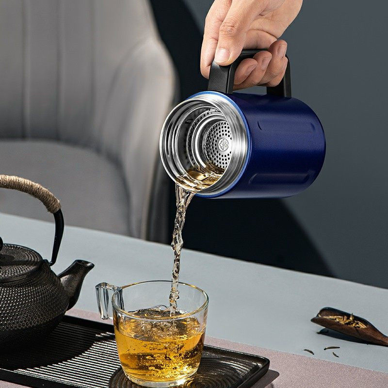 Business Office Tea And Water Separation Thermos Cup | 15 oz