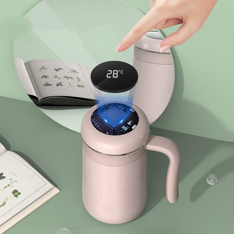 Grace Zhixian Office Thermos Cup | Digital Display Temperature | 14oz (420ml)