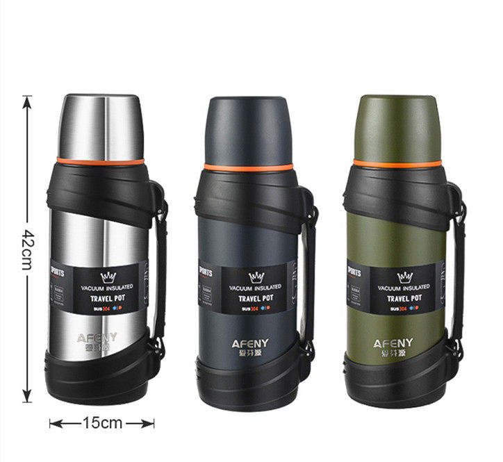 Stainless steel thermos travel portable vacuum kettles|68-85oz