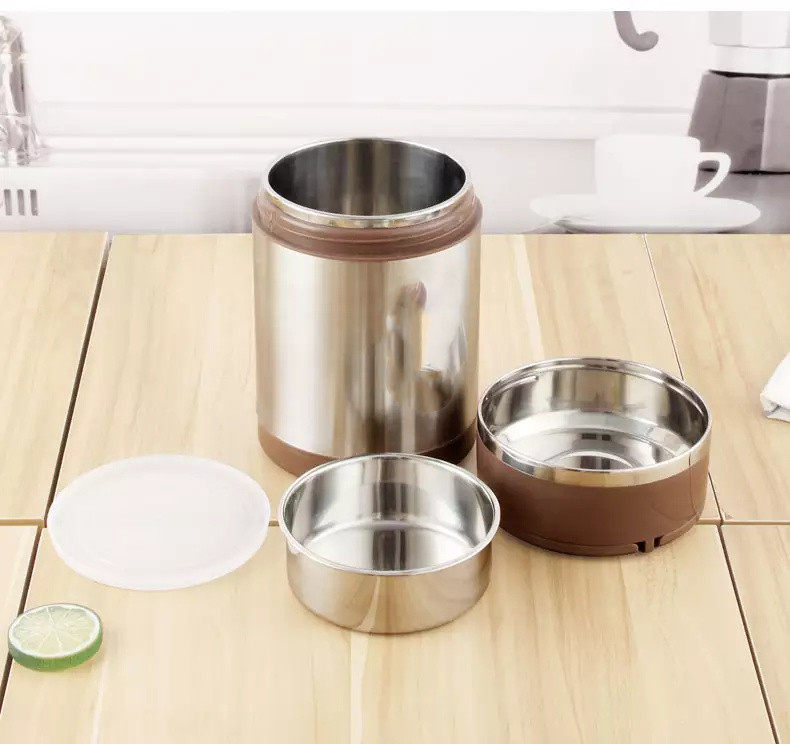 Portable stainless steel food container|33-101oz