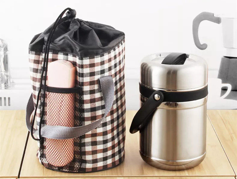 Portable stainless steel food container|33-101oz