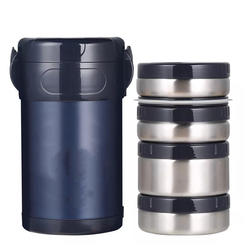 4-layer metal insulation stainless steel lunch box|33-101oz