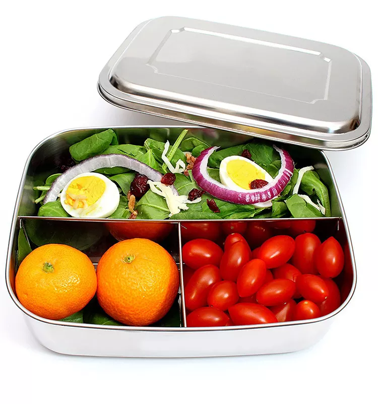 Heat preservation stainless steel square lunch box|33oz