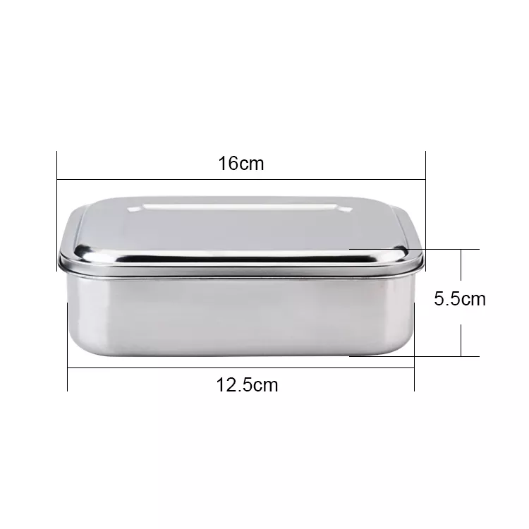 Heat preservation stainless steel square lunch box|33oz