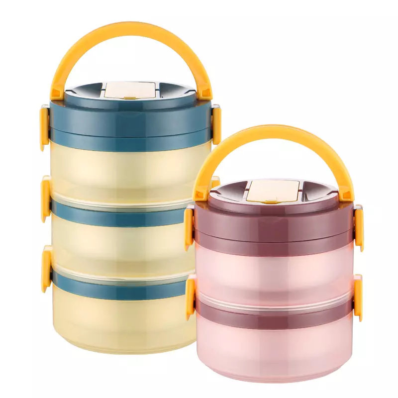3-layer stainless steel thermal insulation lunch box|101-202oz