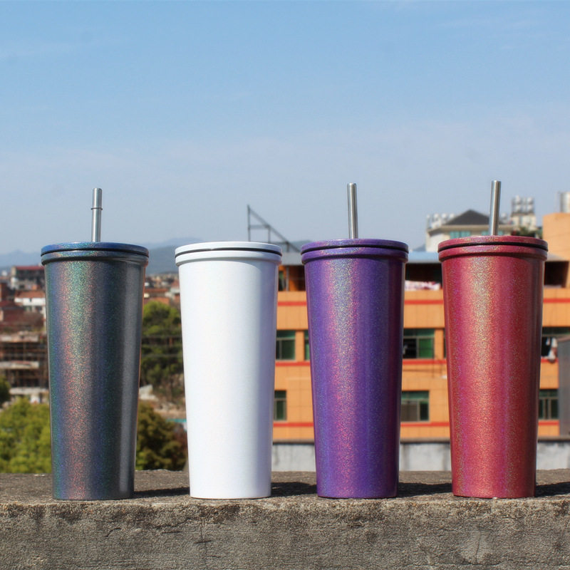 No tumbler colorful straight tube insulation cup|20-30oz