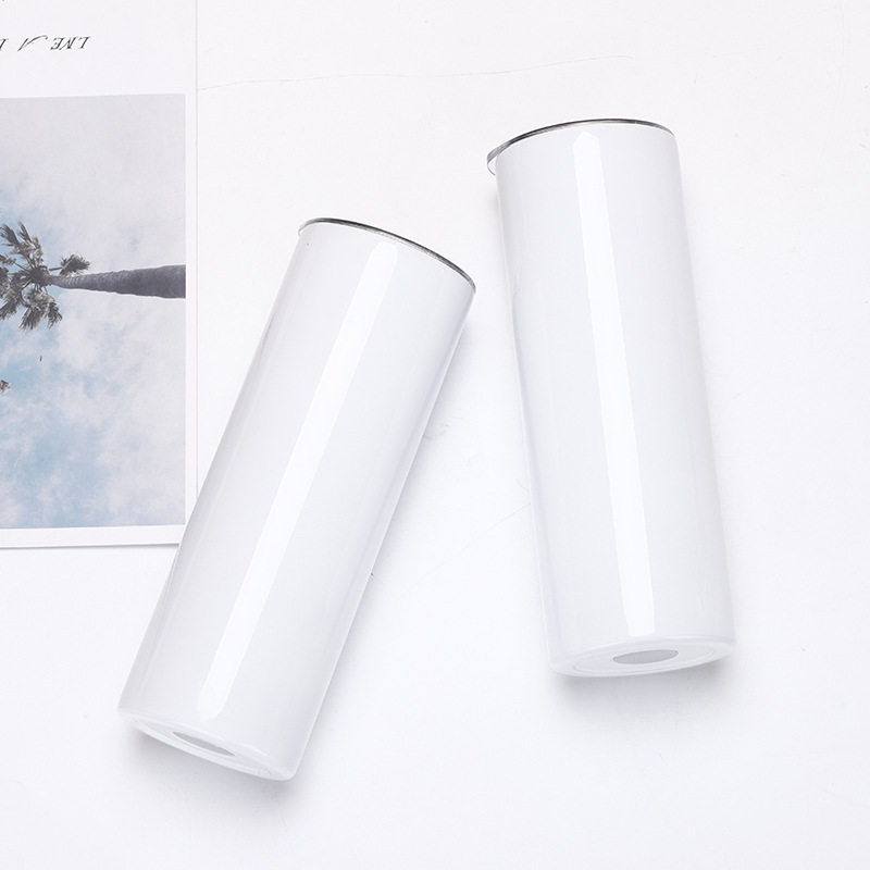 Portable stainless steel tumbler straight cylinder cup.|15-30oz
