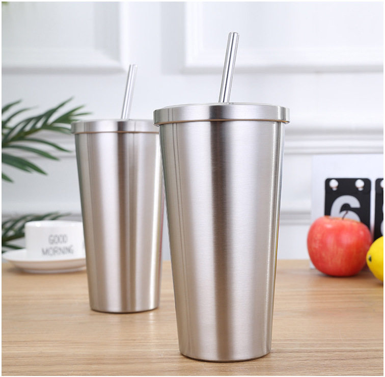 Tumbler heat preservation coffee cup with straw|16-33oz