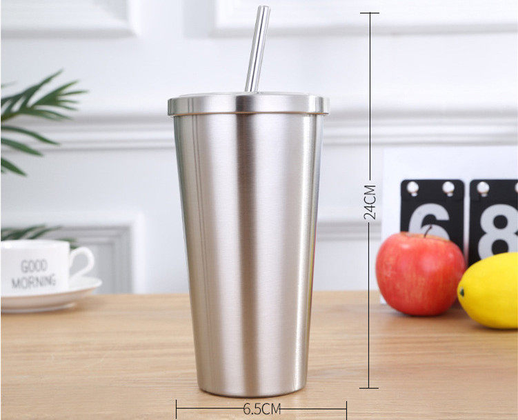 Tumbler heat preservation coffee cup with straw|16-33oz