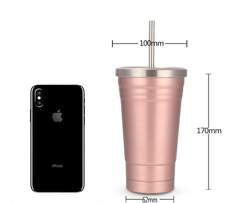 Tumbler juice beverage cup with lid for heat preservation|16oz