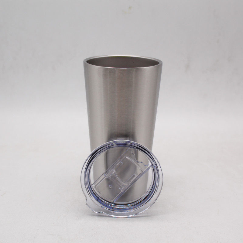 Stainless steel taper cup with cover|16oz
