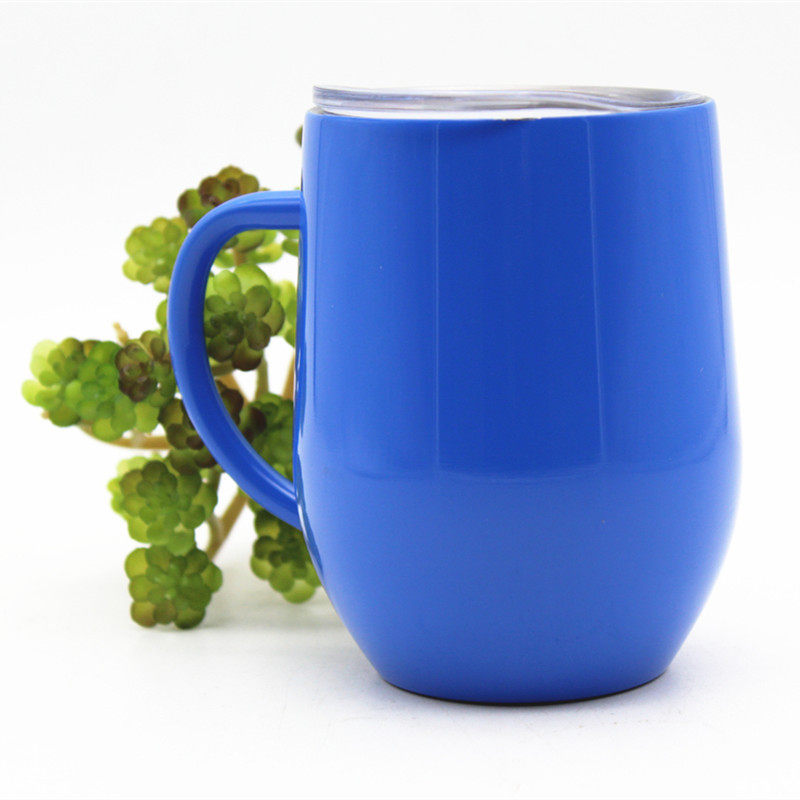 304 stainless steel handle egg cup|12oz