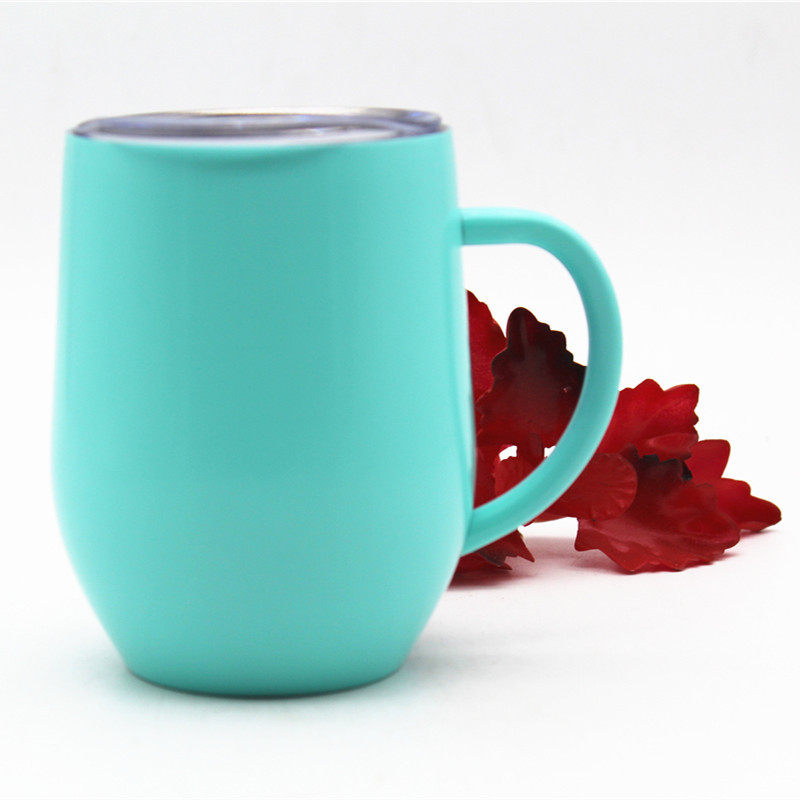 304 stainless steel handle egg cup|12oz