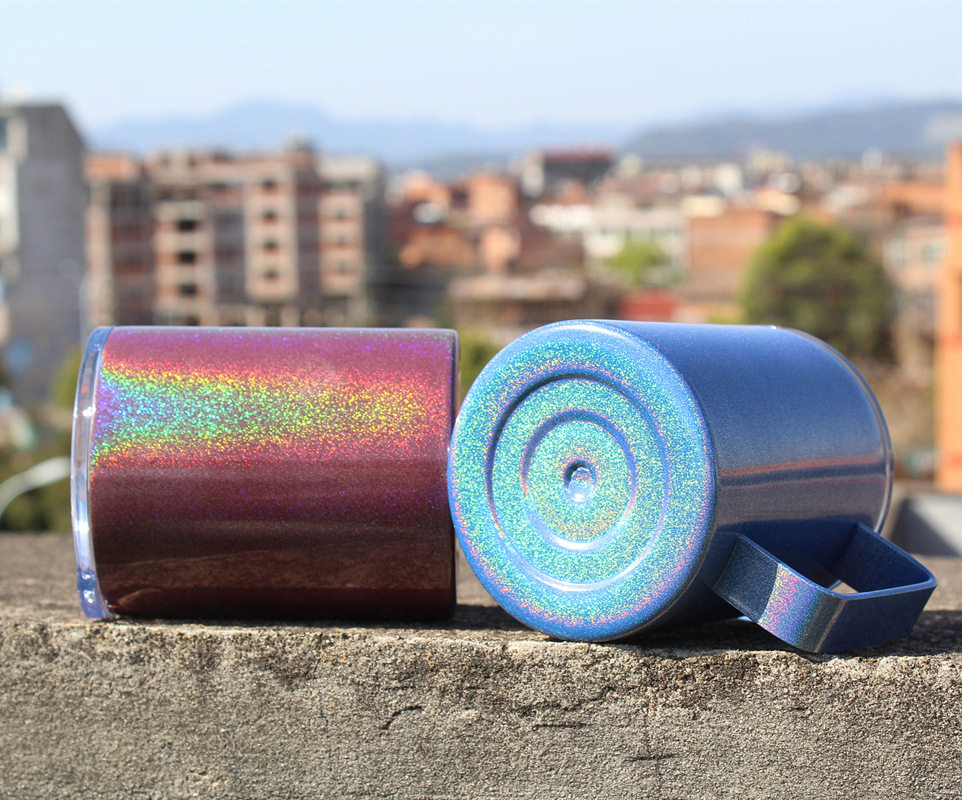 Rainbow lacquer insulation cup mug|10oz