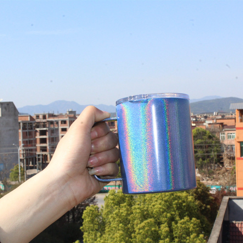 Rainbow lacquer insulation cup mug|10oz