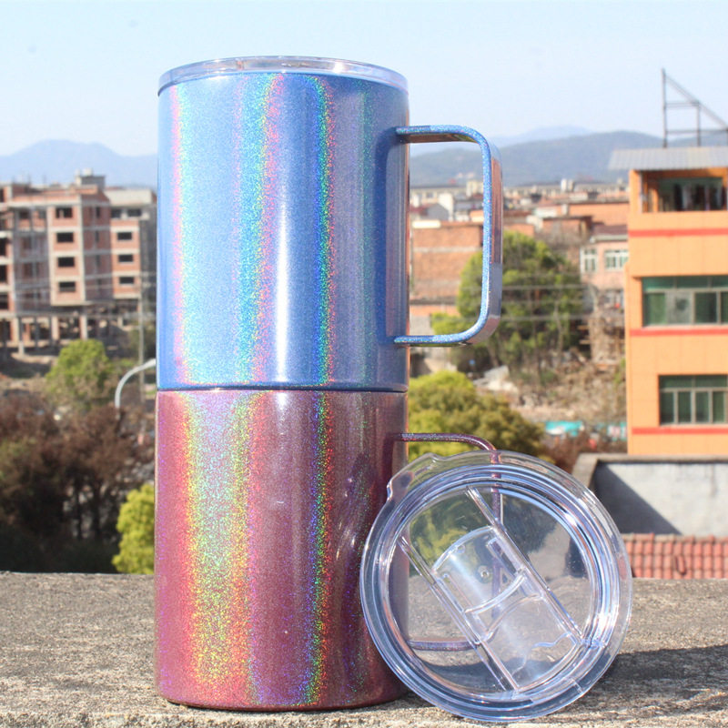 Rainbow lacquer insulation cup mug|10oz