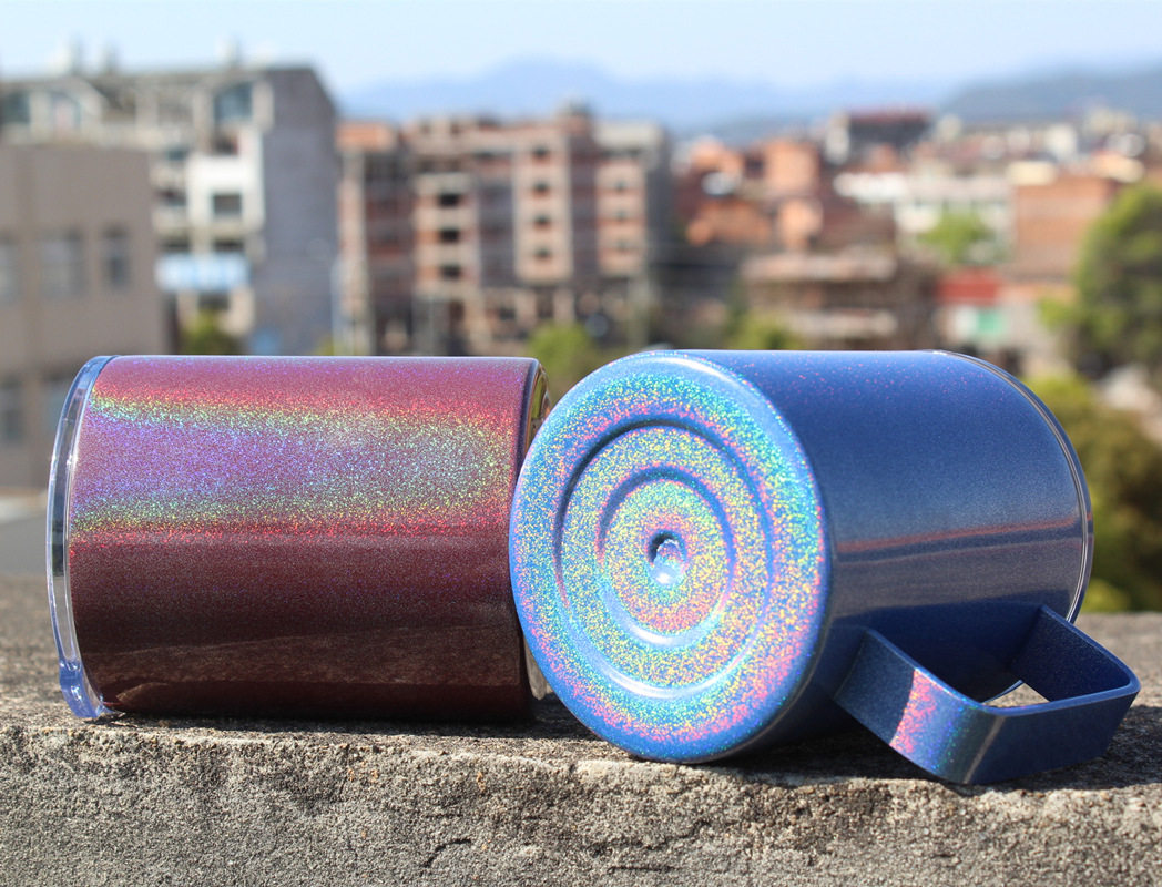 Rainbow lacquer insulation cup mug|10oz