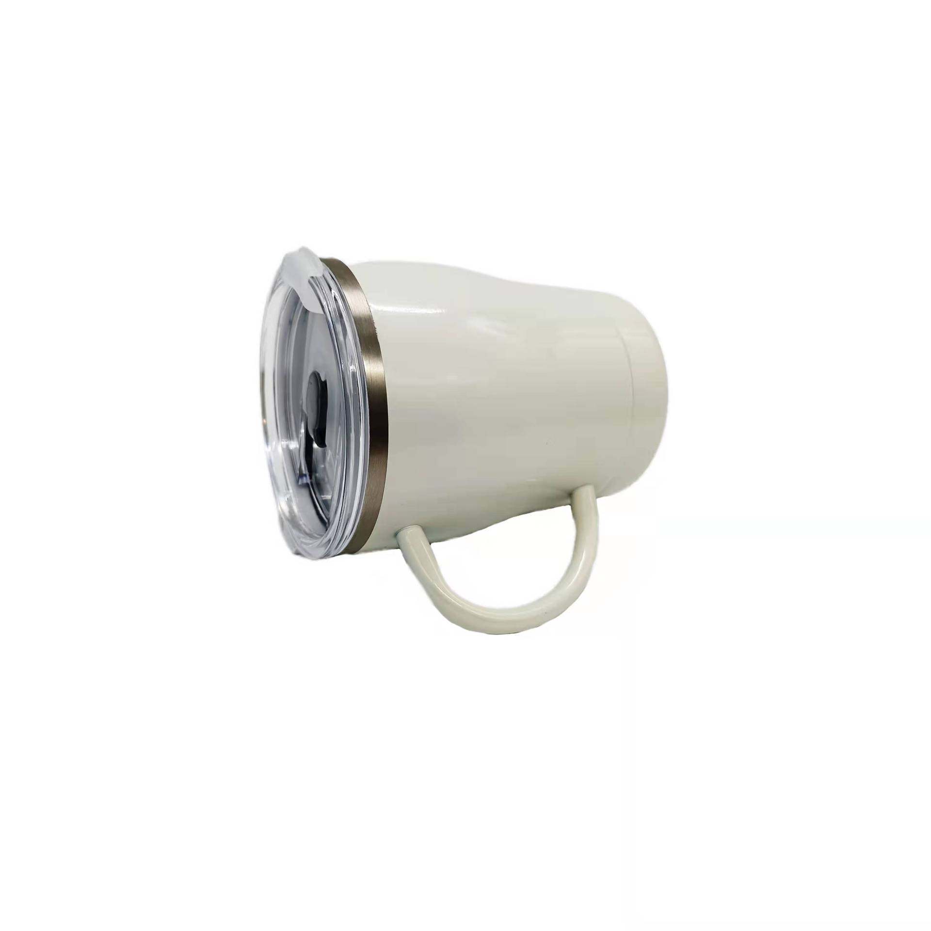 Stainless steel coffee cup with handle|12oz