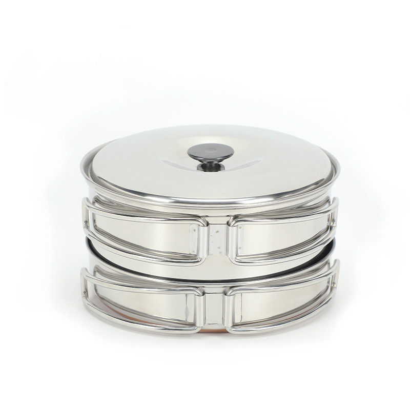 Outdoor camping pan set pan combination