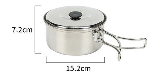 Camp cooking utensils set of three pieces