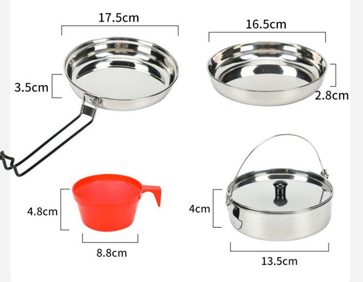 Outdoor camping pot teapot