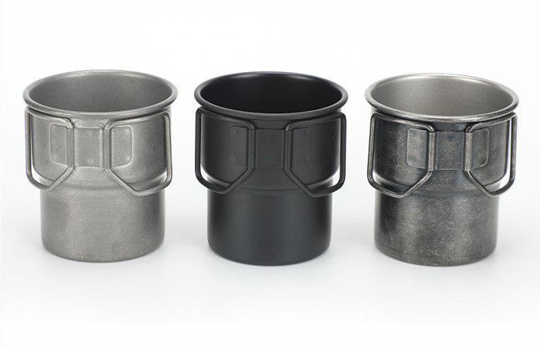 Stainless steel foldable camping cup
