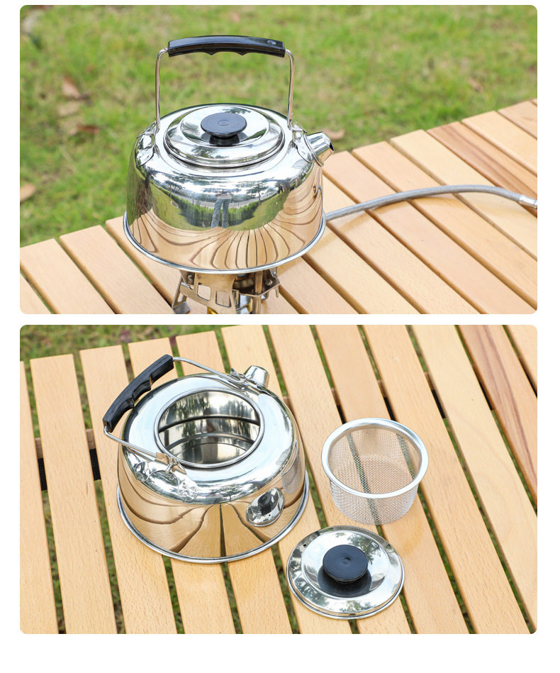 Outdoor portable folding kettle
