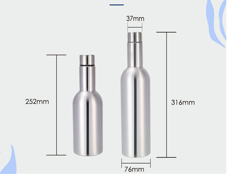 Creative vacuum insulated red wine bottle|25oz