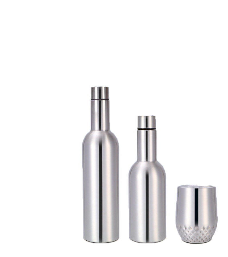 Creative vacuum insulated red wine bottle|25oz