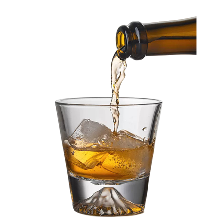 Fuji mountain glass Japanese whisky cup beer mug|300ml
