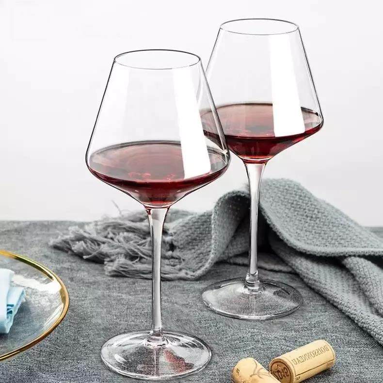 modern transparent red wine cup goblet crystal glass burgundy red wine glass|500ml