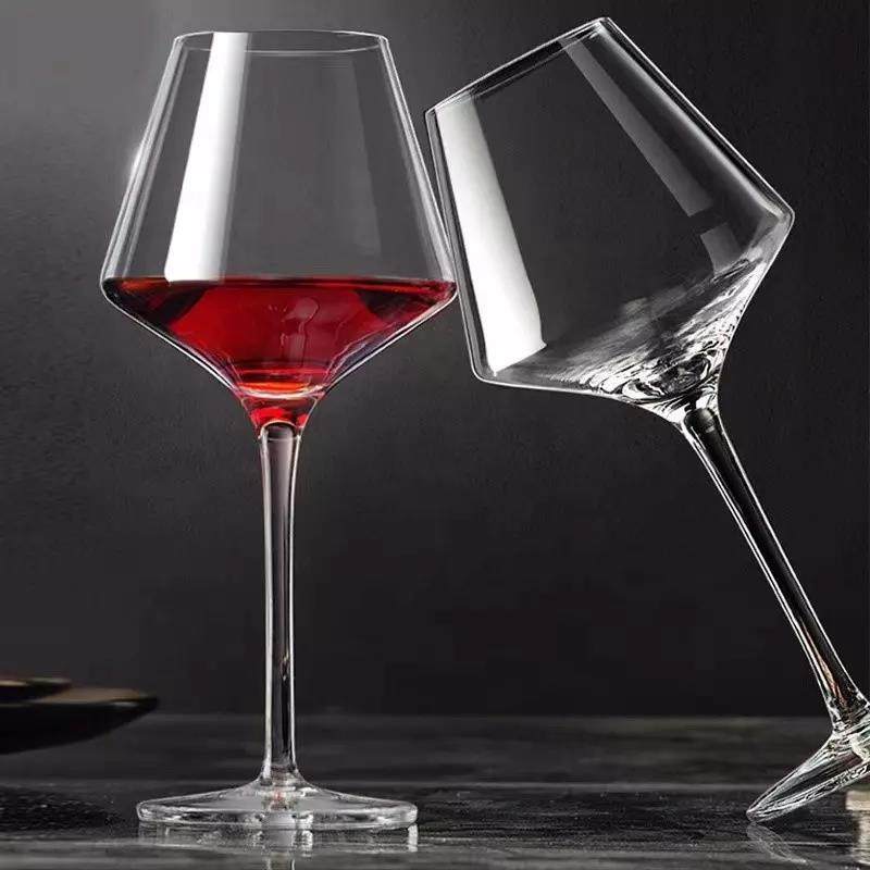 modern transparent red wine cup goblet crystal glass burgundy red wine glass|500ml