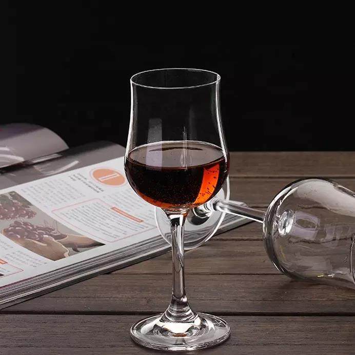 lead free crystal tulip shaped champagne glass whisky tulip glass wedding red wine glasses long stand wine glasses|500ml