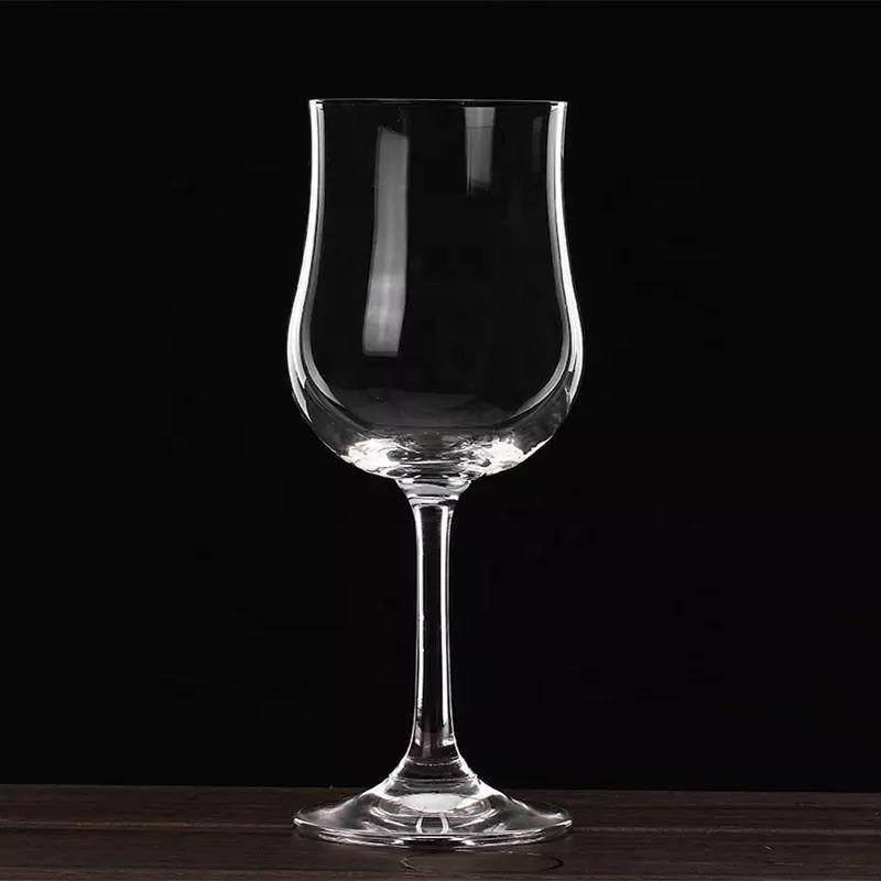 lead free crystal tulip shaped champagne glass whisky tulip glass wedding red wine glasses long stand wine glasses|500ml