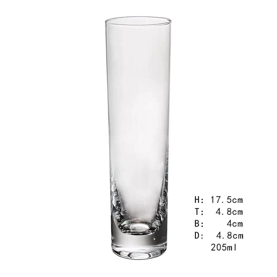 Wholesale Handmade Clear liquor glass Red Wine glasses Thick base champagne flute glass|500mml