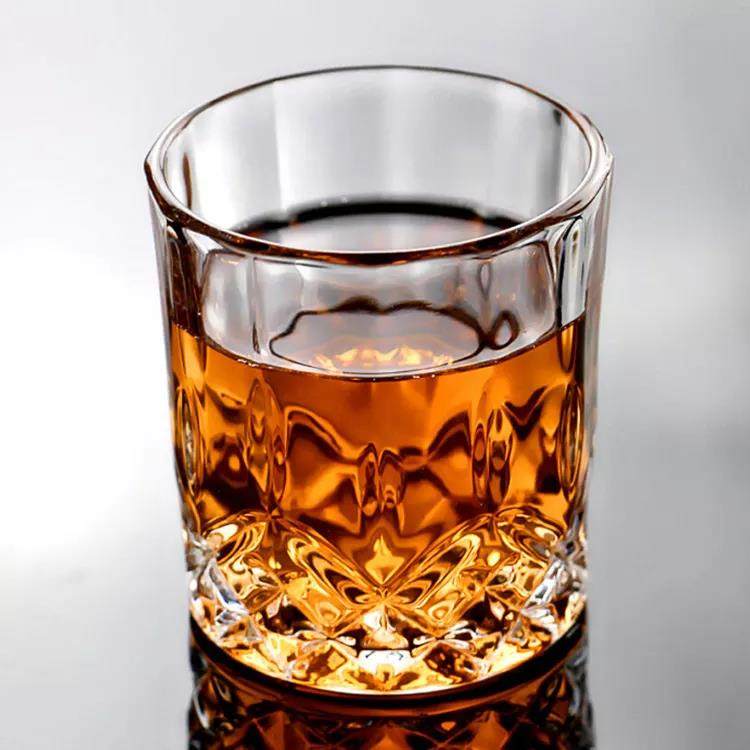 Transparent carved whisky cup drinking cup|315ml