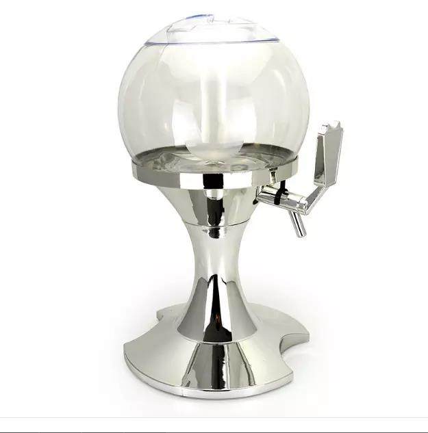 3.5L Spherical Tabletop Beer Tower Beverage Dispenser With Built-in Ice Bucket for ktv or bar--Grace。